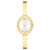 Ladies Museum Bangle Gold-Tone Stainless Steel Watch Gold Dial