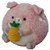 7" Mini Pig Holding a Pineapple Squishable Plush Age 3+ Yrs