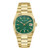 Mens Super Seville HPQ Precisionist Gold-Tone Stainless Steel Watch Green Dial