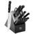 Solution 14pc Self-Sharpening Black Knife Block Set