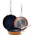 Duralon Blue 3pc Nonstick Fry Pan Set Rustic Copper