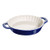 9" Round Stoneware Pie Dish Dark Blue