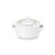 8oz Holly Collection Mini Round Cocotte w/ Gold Applique White
