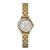 Ladies Runabout Gold-Tone Stainless Steel Watch Silver Dial