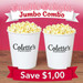 Two buckets of colette's popcorn