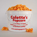 Jumbo Bucket of Colette's Popcorn Yellow Cheddar flavor popcorn