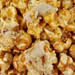 close up of popcorn kernels of Peanut Butter Caramel Popcorn