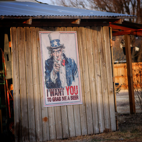 Fugly Coolers Uncle Sam I Want You To Grab Me A Beer - Banner