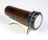 Wooden Handheld Kaleidoscope - Turquoise Banded