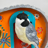 Detail: handmade CHICKADEE!