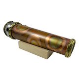 Underside showing cool effect of heating copper body