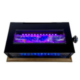 Detail: View of internal cell with mirror-system lifted off of piece