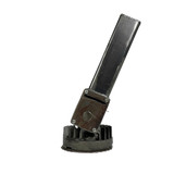 Side view, showing slot where slides insert