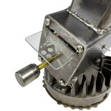 Detail: Glass slide in place