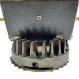 Detail: On off switch, power port (cord included), and artist mark