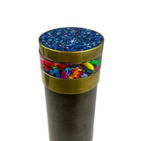Detail: Object cell contains pretty pieces and has sparkly blue inlaid detailing
