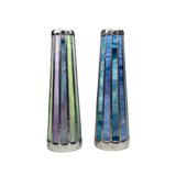 L to R: GREEN/PINK body, BLUE body - Rear view