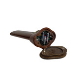 Underside, battery compartment open