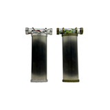 Front view
L to R: Bright Silver, Antique Brass