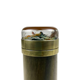Detail: Object cell contents and artist signature
