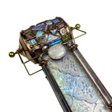 Detail: Glass pebble accent and glass rods