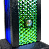 Detail: Pretty dichroic glass accent pieces
