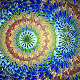 Asanoha Cylinder - Cobalt