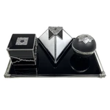 L to R: 'Cube', 'Pyramid', 'Sphere'