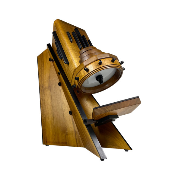 3/4 view STUNNING wood sculptural piece