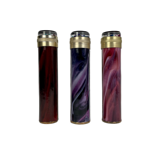 L to R: Blood Red, Plum Purple, Ruby Red