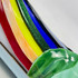 Detail - fused glass rainbow