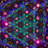 Move the light source to shift color of dichroic glass