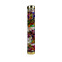 Glass object cylinder is filled with a plethora of colorful items