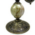 Detail: Genuine marble sphere accent and artist signature