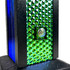 Detail: Pretty dichroic glass accent pieces