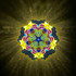 Cosmic Kaleidoscope - Golden Swirl