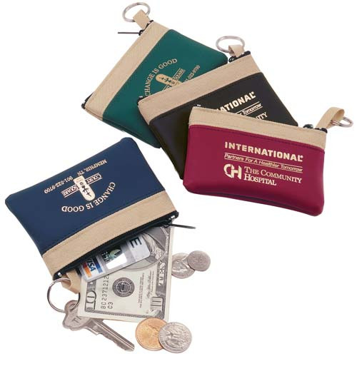 Assorted Coin Pouch Keychains