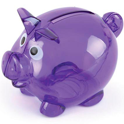 Mini Translucent Piggy Banks