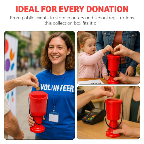 Collection Box Portable Hand Held Collection Boxes - My Charity Boxes
