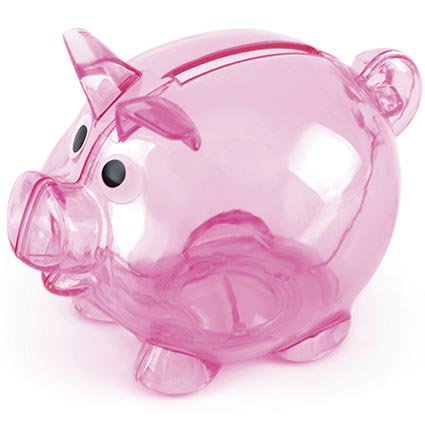 Mini Translucent Piggy Banks