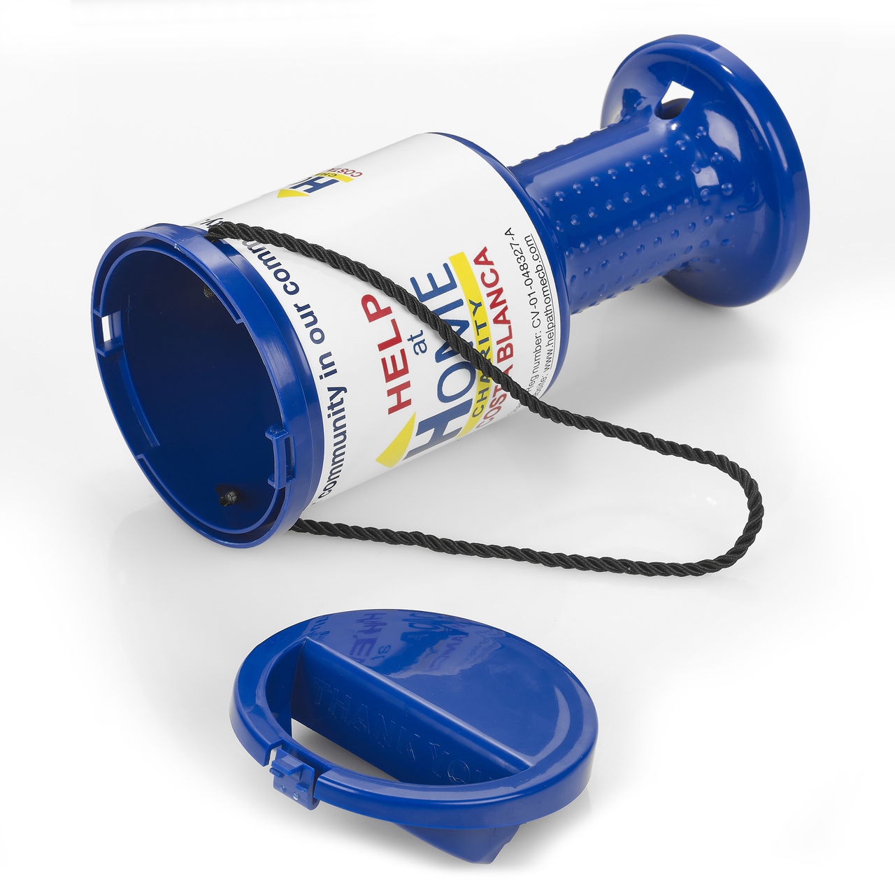 Hand Held Collection Boxes money donation box with handle 