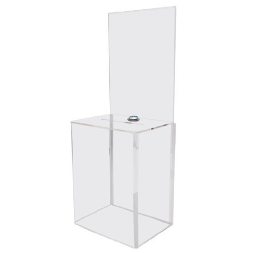Large Donation & Ballot Box w/Display Area - 17 Large Donation & Ballot Box w/Display Area - 17