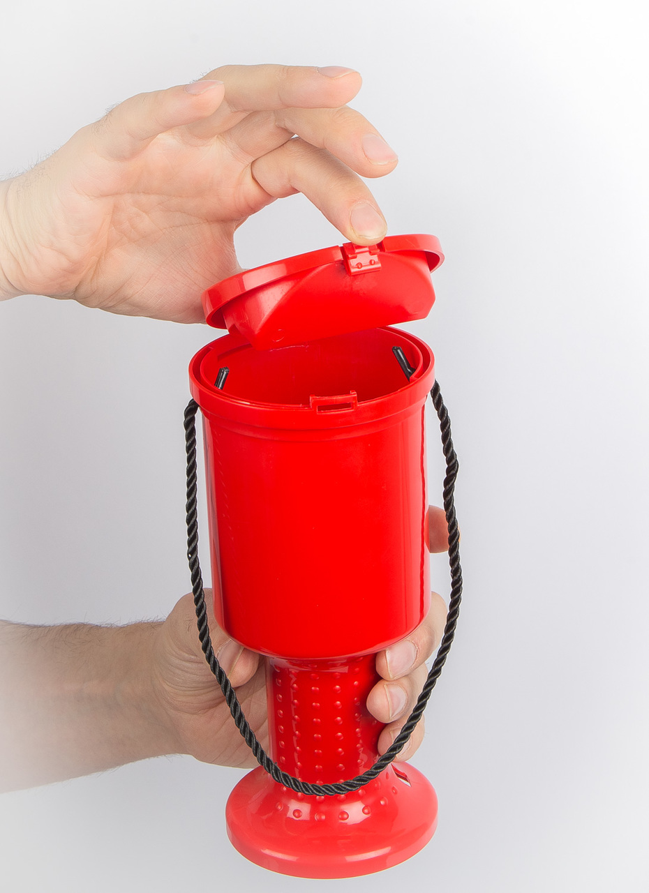 New ! Hand held Charity Box - Silver  New ! Hand held Charity Box - Silver