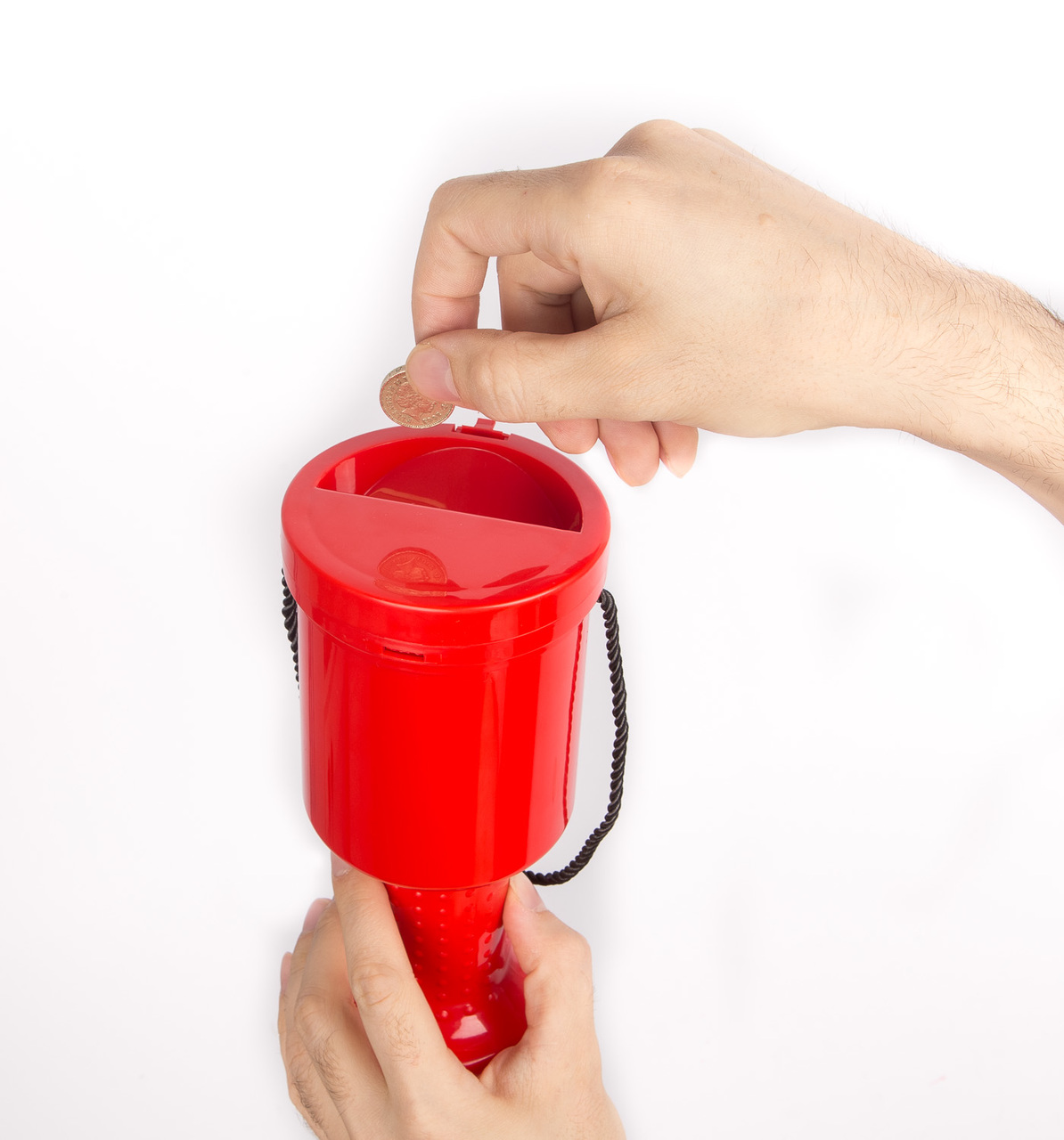 New ! Hand held Charity Box - Silver  New ! Hand held Charity Box - Silver