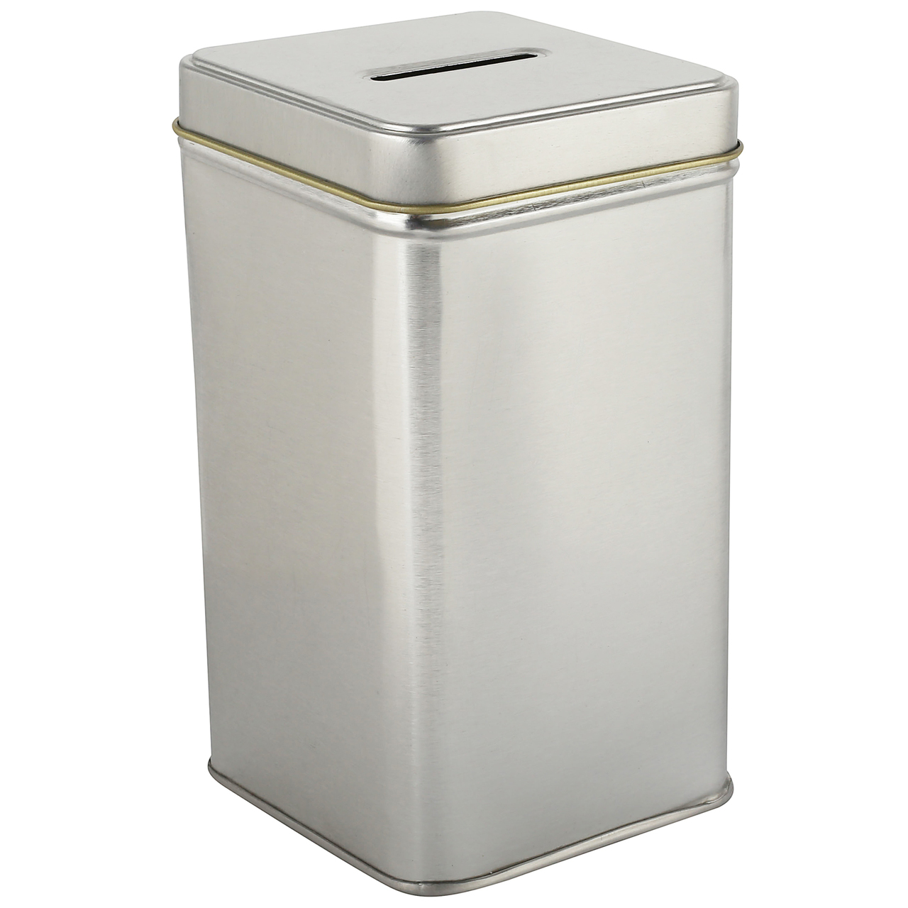 NEW SQUARE TIN DONATION BOX - 07 (72 PIECES PER CASE)