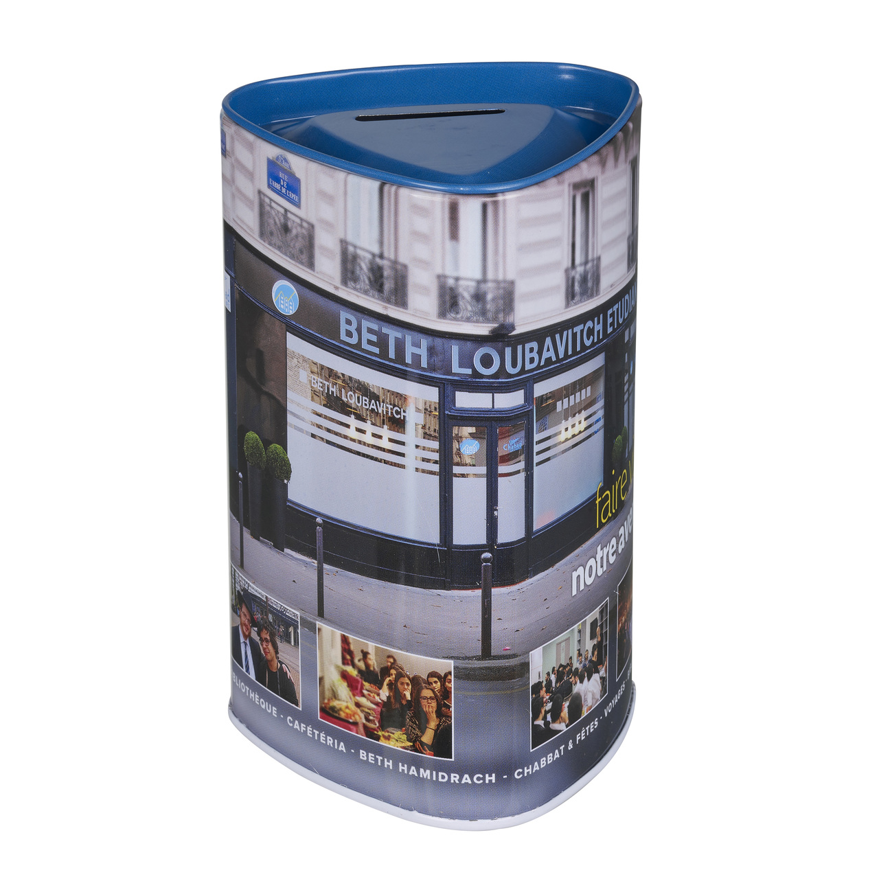 Triangle Tin Donation Box - 06 Triangle Tin Donation Box - 06