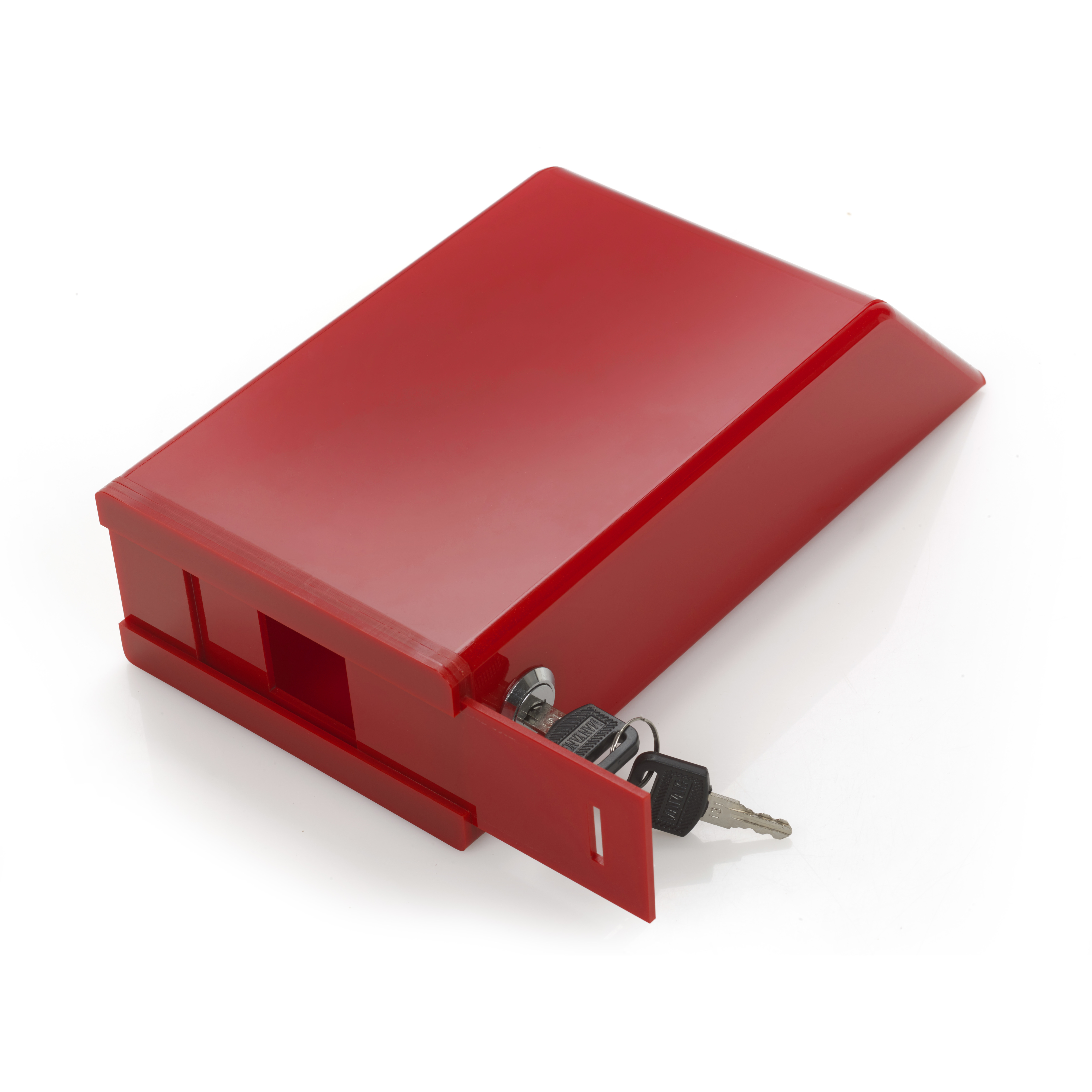 Acrylic Donation Box, Suggestion Box With Front Window & Lock - 01