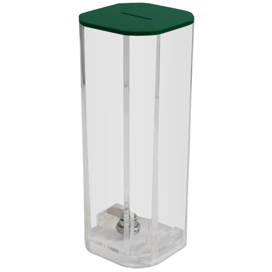 9.7" Tall Clear Acrylic Donation Box