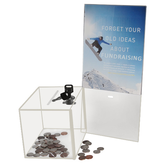 Meduim Donation & Ballot Box w/Display Area - 17B Meduim Donation & Ballot Box w/Display Area - 17B