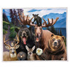 Wildlife Selfie Sherpa Blanket 50x60